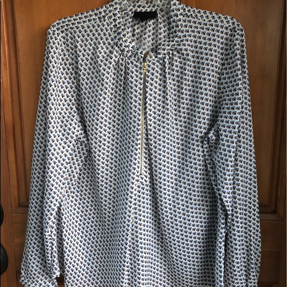 NWT Worthington Zipper Front Blouse